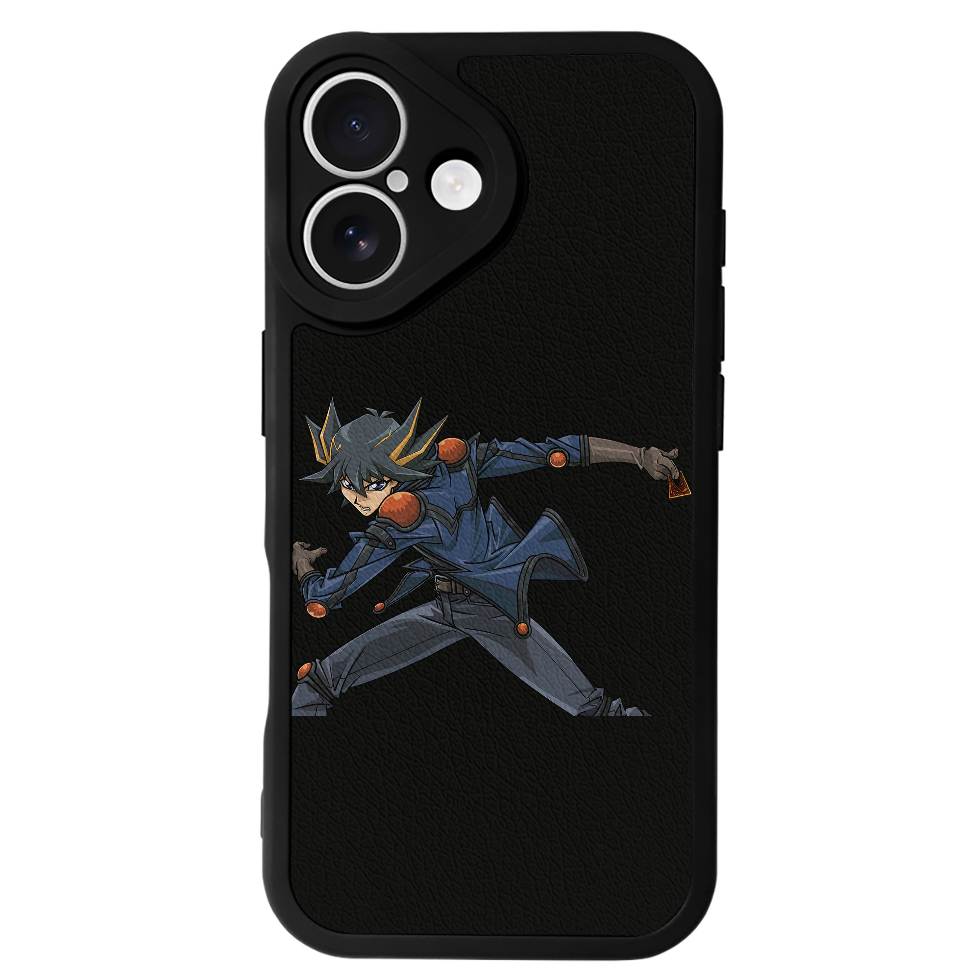 （画像用） 遊☆戯☆王 Yu-Gi-Oh! 【iPhone 16シリーズ対応】シリコンスマホケース（レザー調） 材質：シリコン